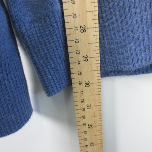 Calvin Klein CK Men Wool Blend Sweater XL Blue Knit Crewneck Pullover Casual 416 - Picture 9 of 11